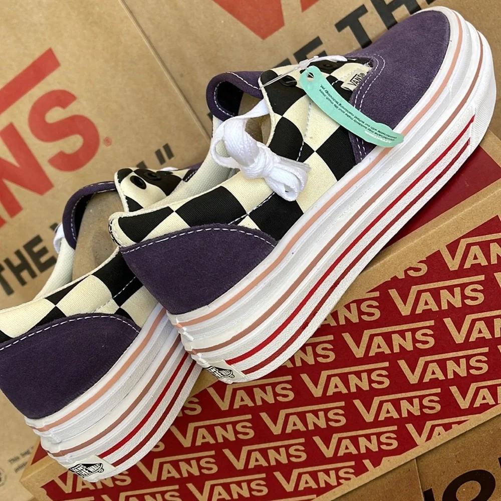 Vans COMFYCUSH ERA Suede/Canvas PurpleV/Classic White sneakers - platforms WMNS